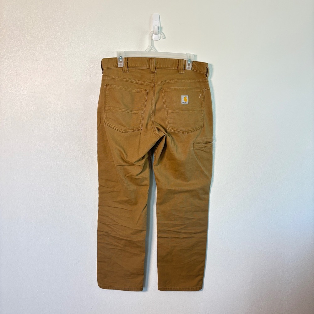 Carhartt Relaxed Fit Canvas Work Pants Mens 32x30 Brown Duck Trousers Utility - Picture 3 of 6